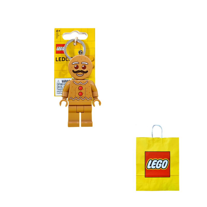 Брелок LEGO: "Пряничный человечек" (KE182H) - Boxette Shop